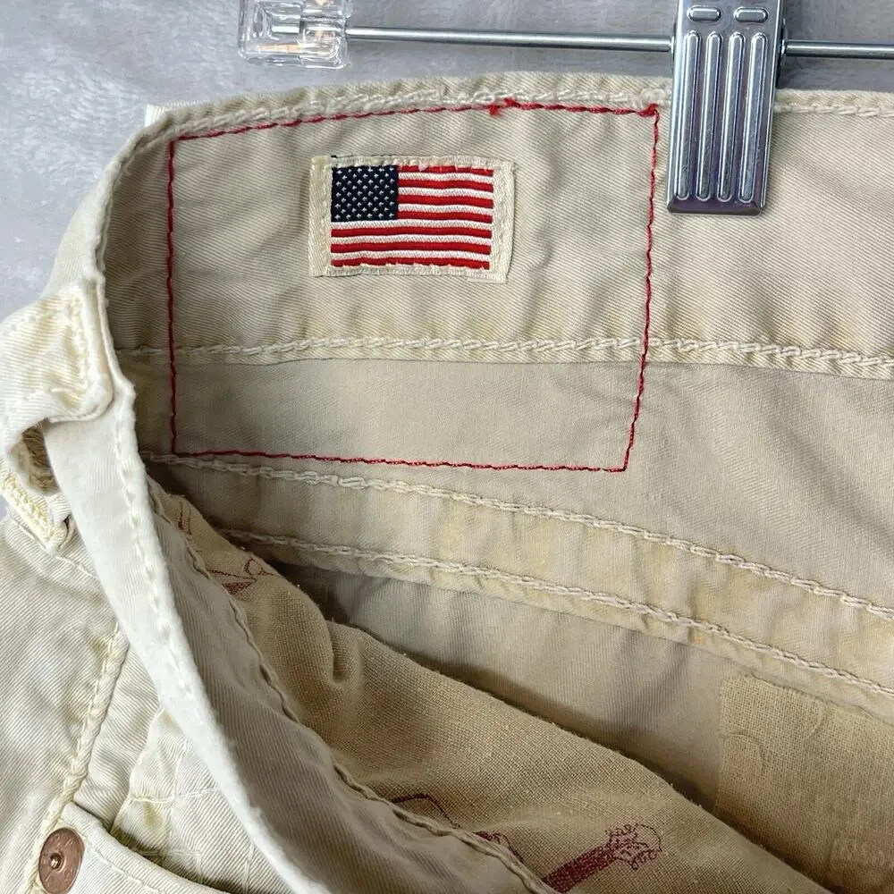 True Religion Vintage Y2K Bobby Chino Pants Men's 34 x 27 Baggy USA Made